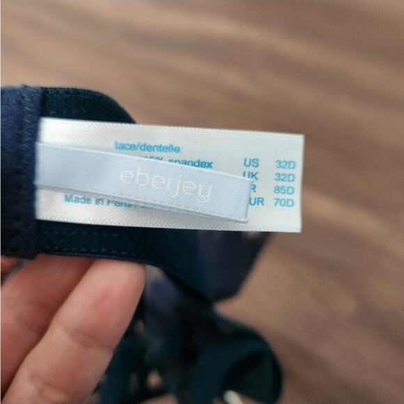 NWT‎ Eberjey Underwire Bra 32D Lace Deep Green - Picture 4 of 5